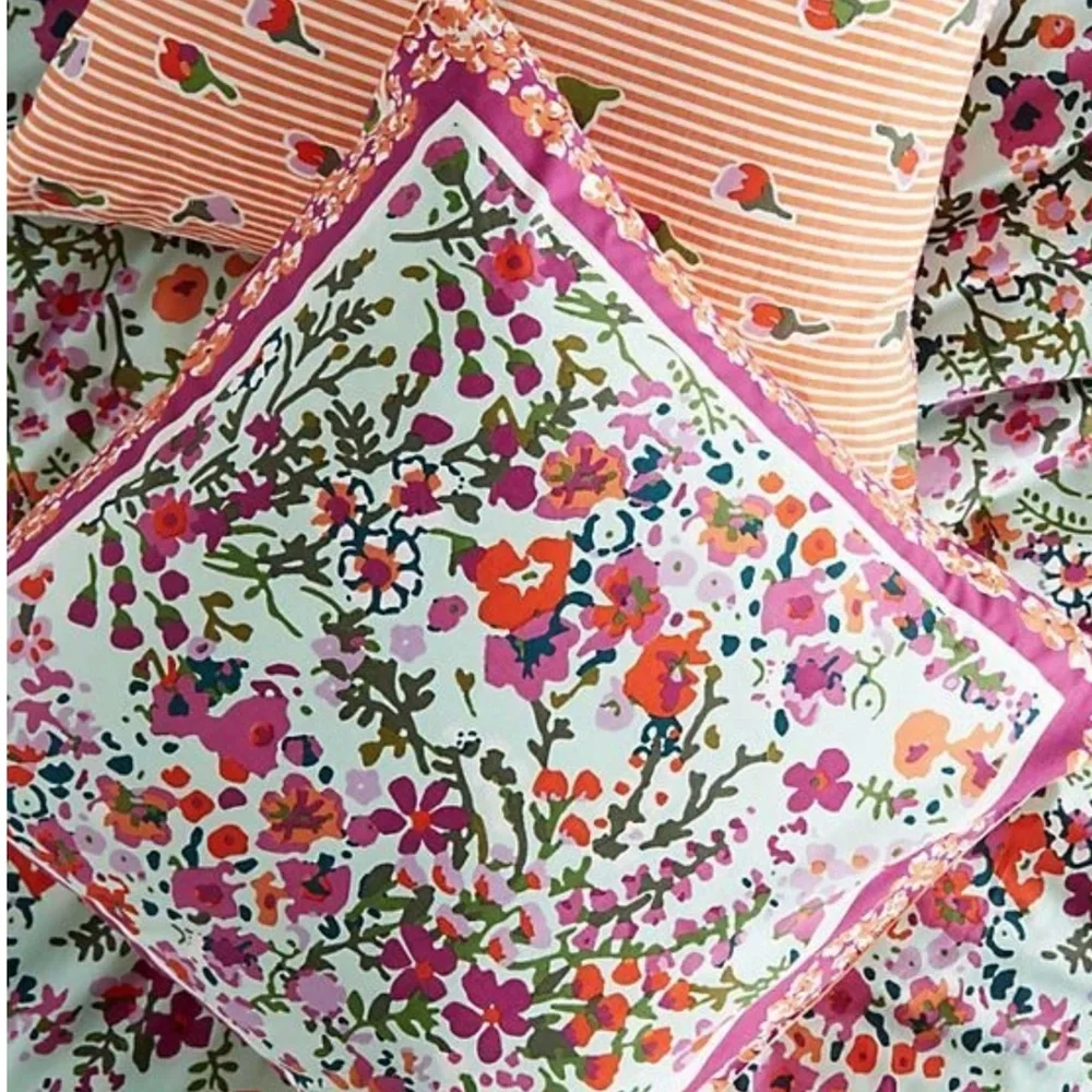 Anthropologie Hammonton euro sham floral multicolored NWT